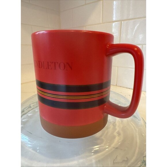 Pendleton National Parks Ceramic Coffee Mug Red Striped 18 oz - Picture 6 of 10